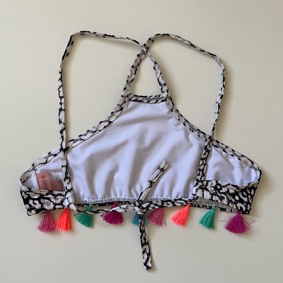 Pilyq Girls’ Floral & Animal Print - Tassel Bikini - Picture 5 of 9